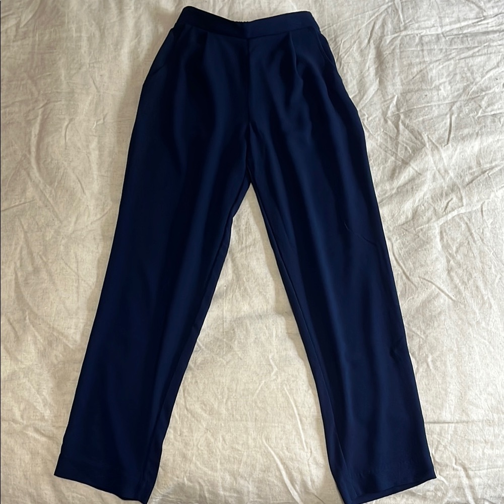 American Apparel Deep Blue Stylish high waisted Slacks sz S